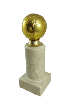 Trofeo petanca con peana y bola dorada , 0.15 cm